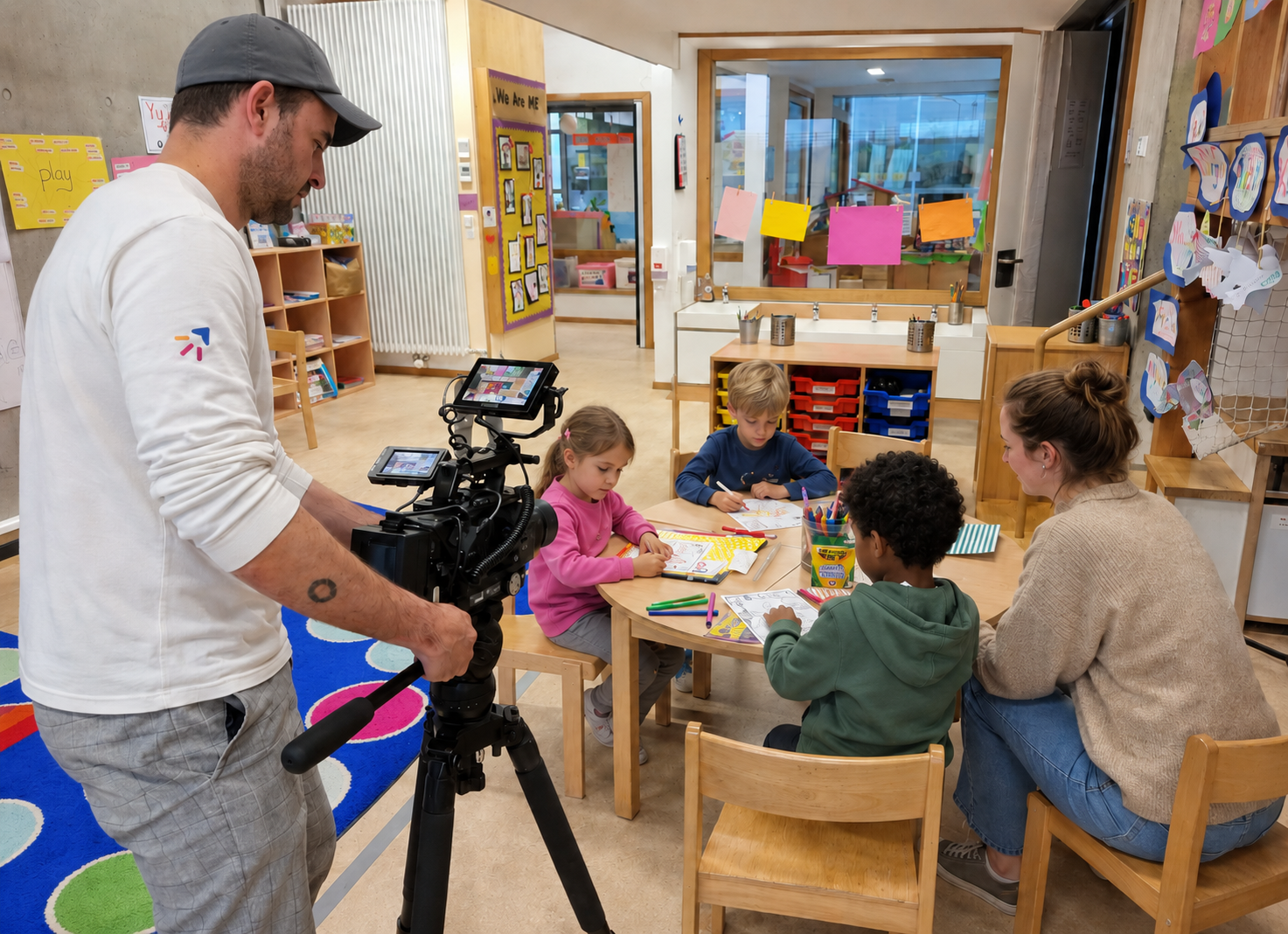 Medieproduktioun — SchoolTools filmt a Schoul